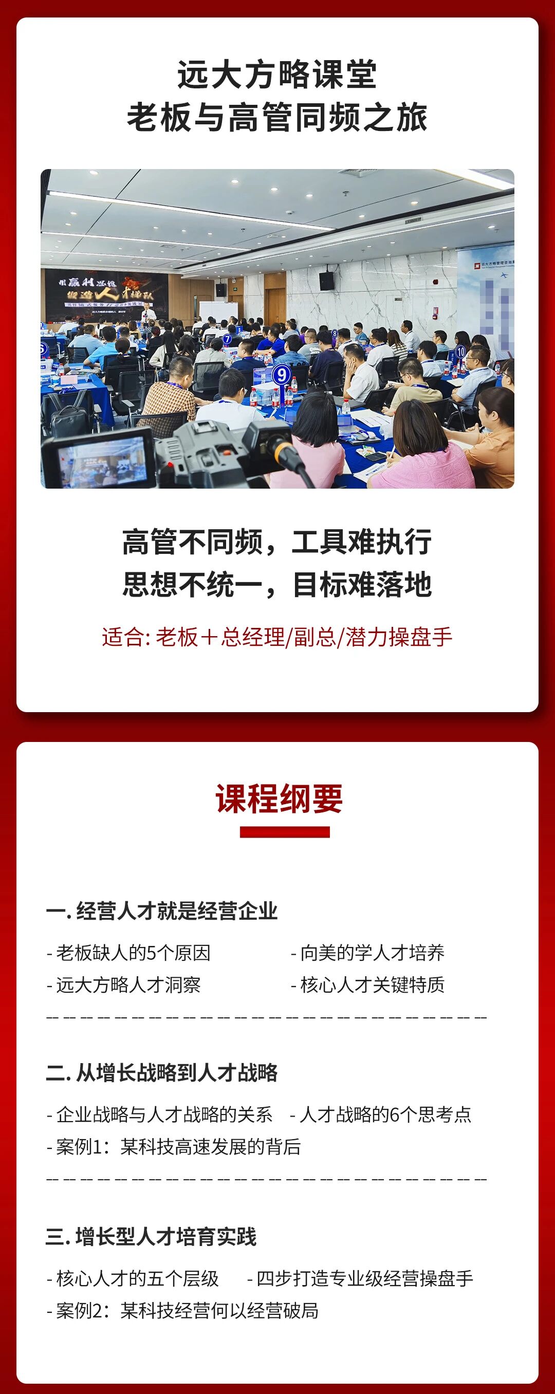 遠(yuǎn)大方略經(jīng)營(yíng)操盤(pán)手課程綱要